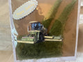 3d birthday card  krone mower grass