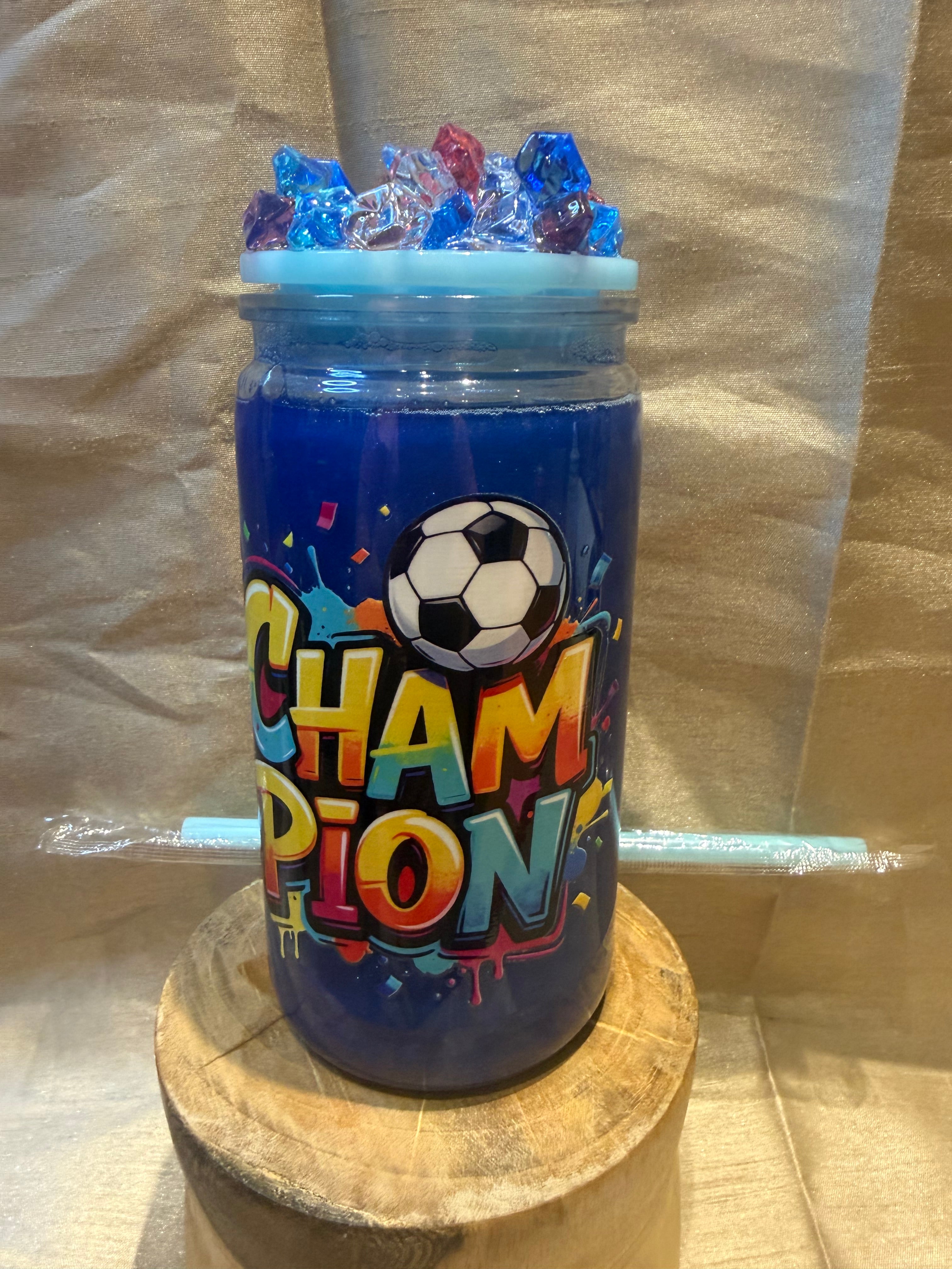 16 oz acrylic tumbler football
