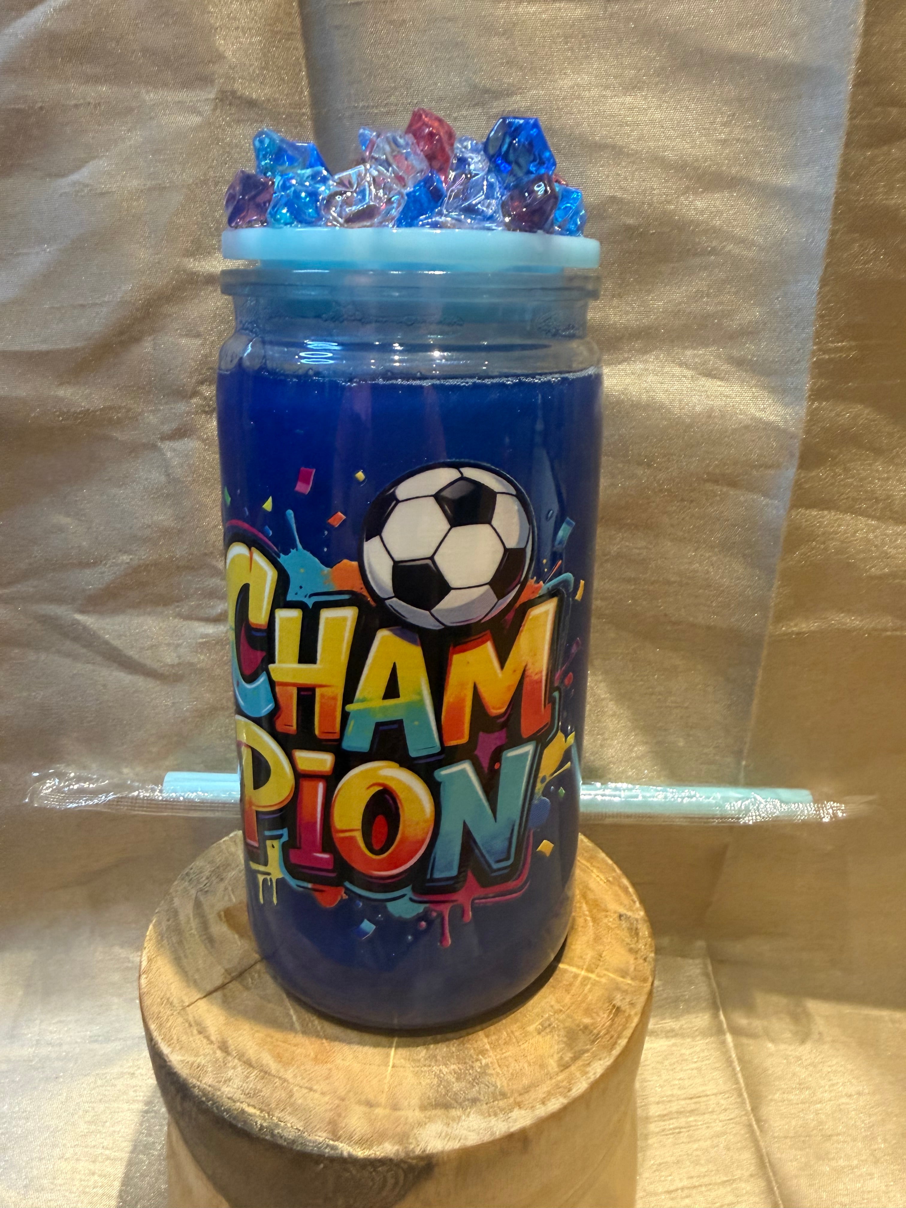 16 oz acrylic tumbler football