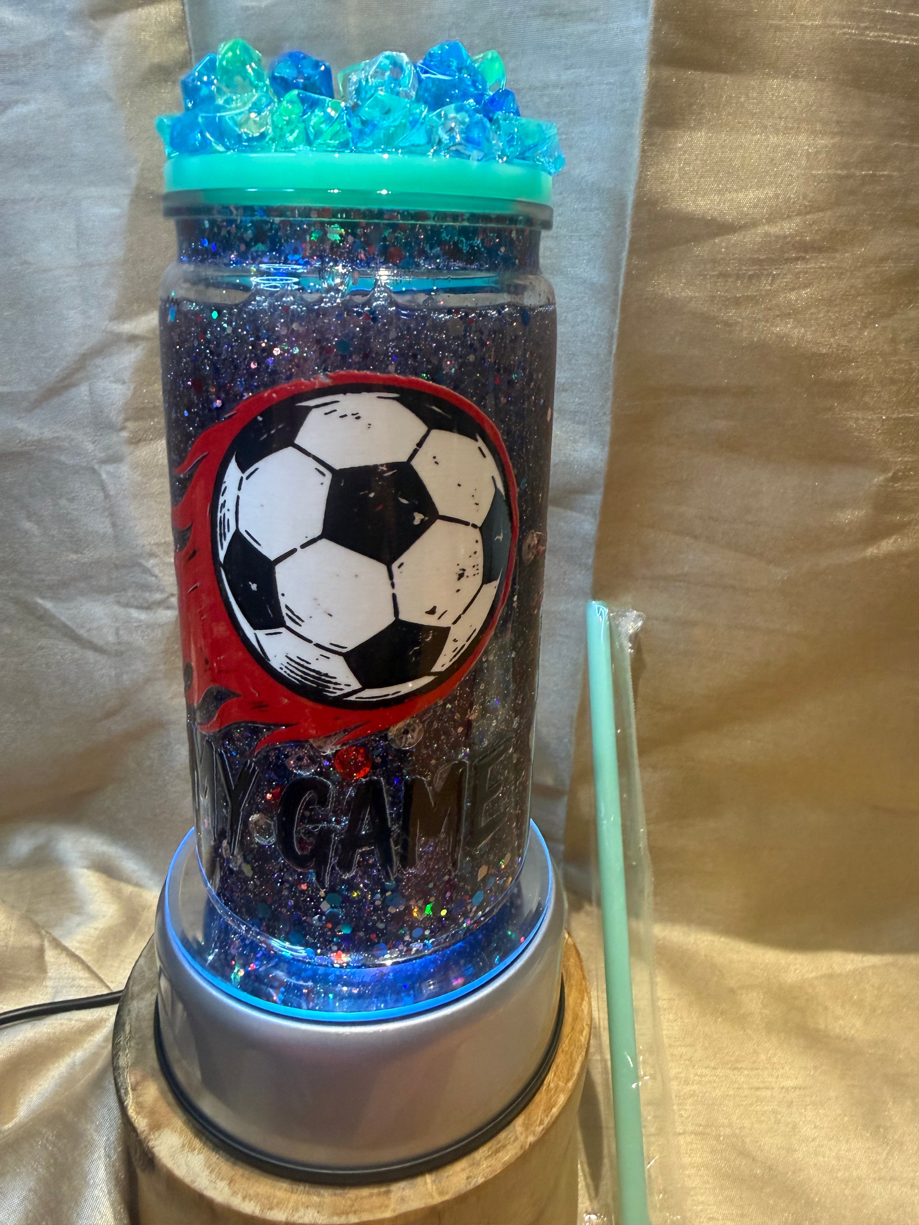 Football 16 oz tumbler