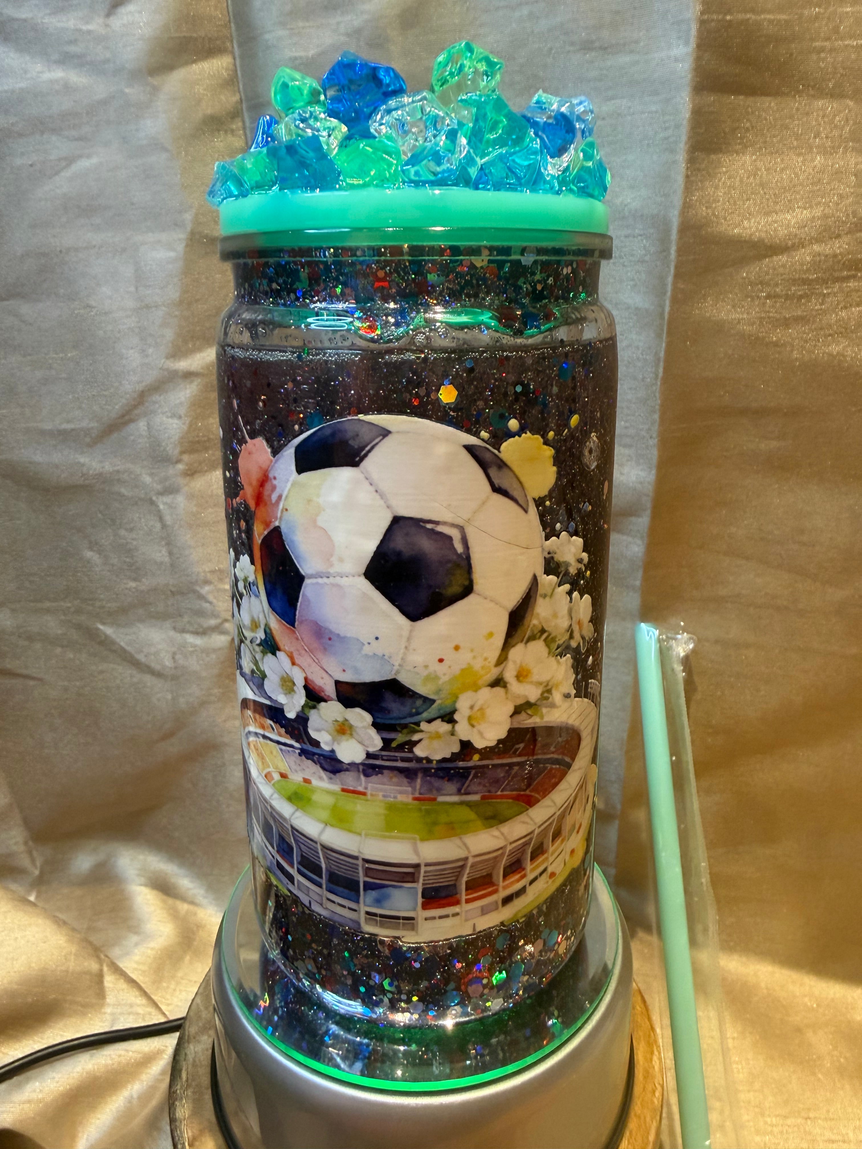Football 16 oz tumbler