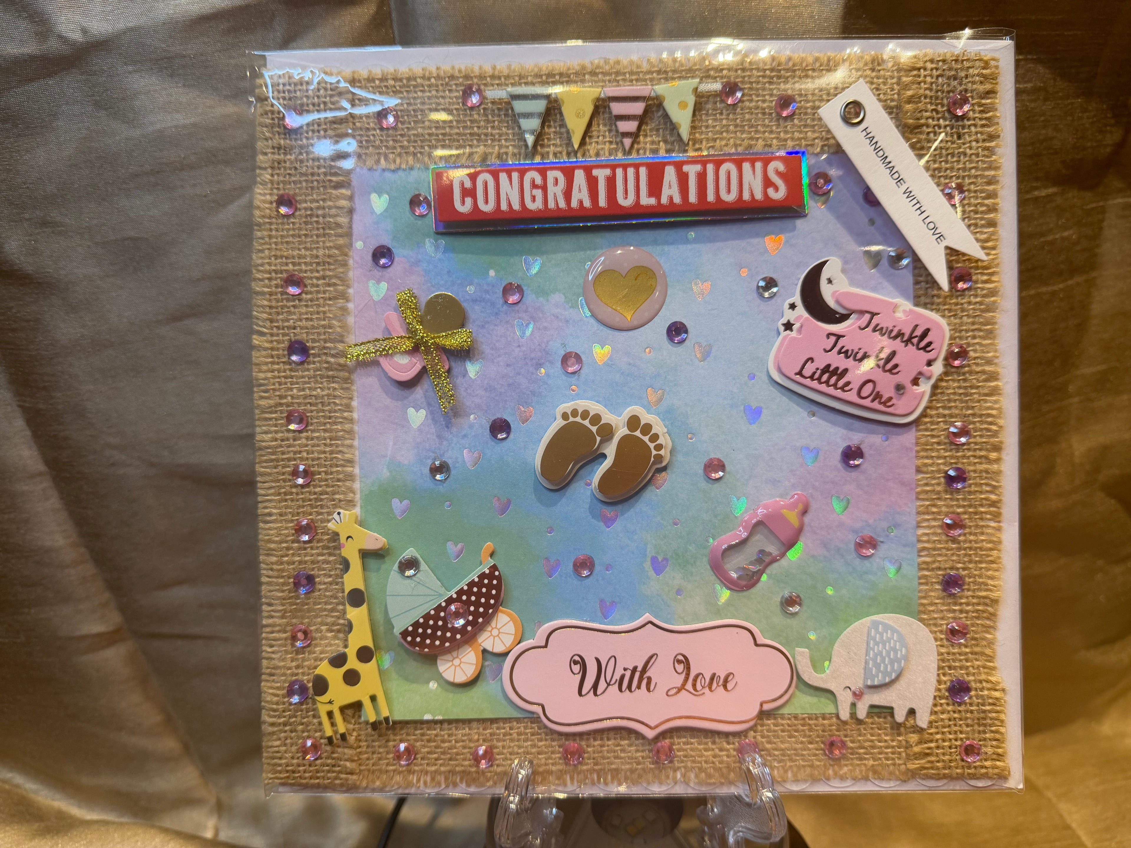 New baby girl card