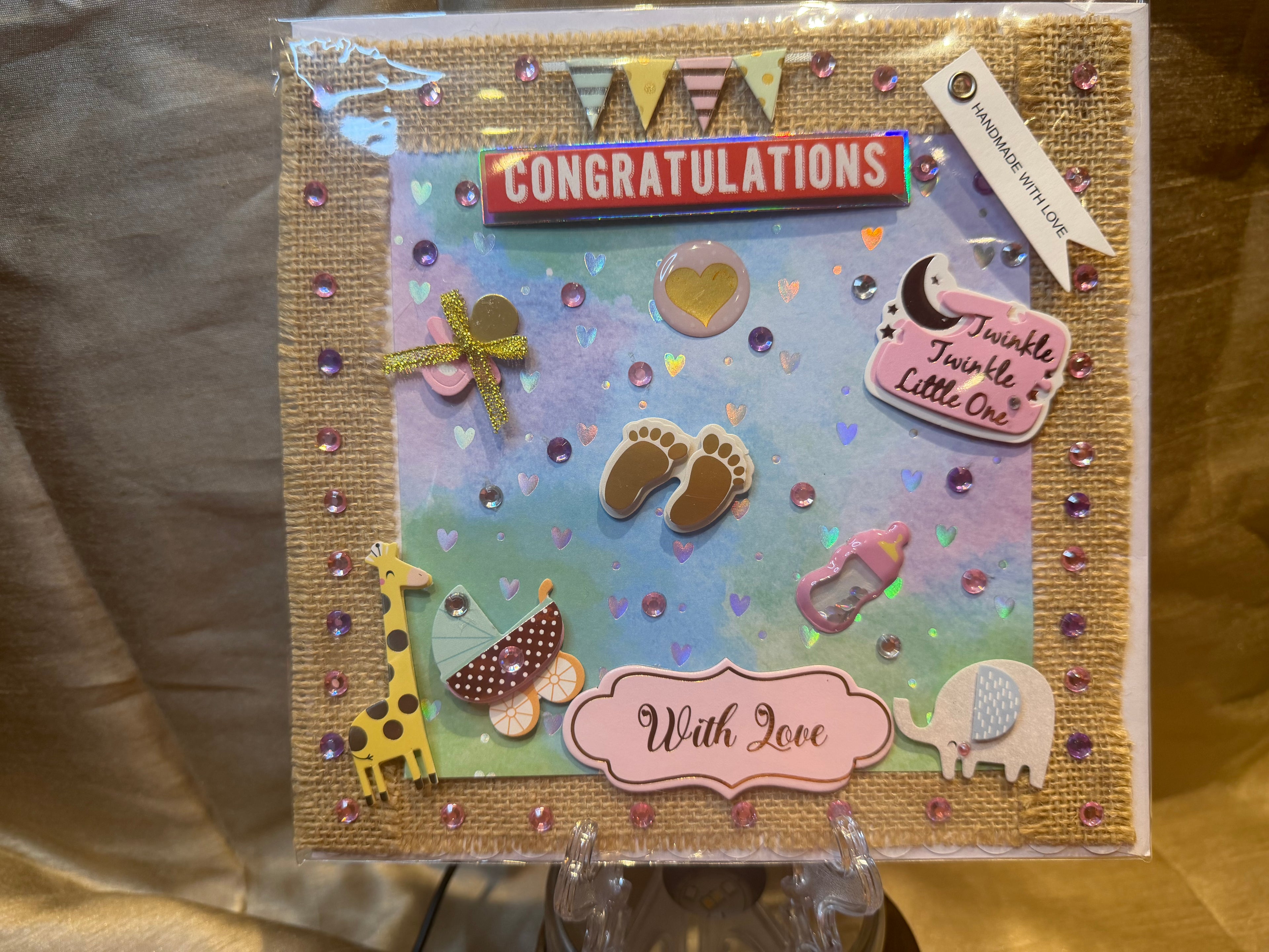 New baby girl card