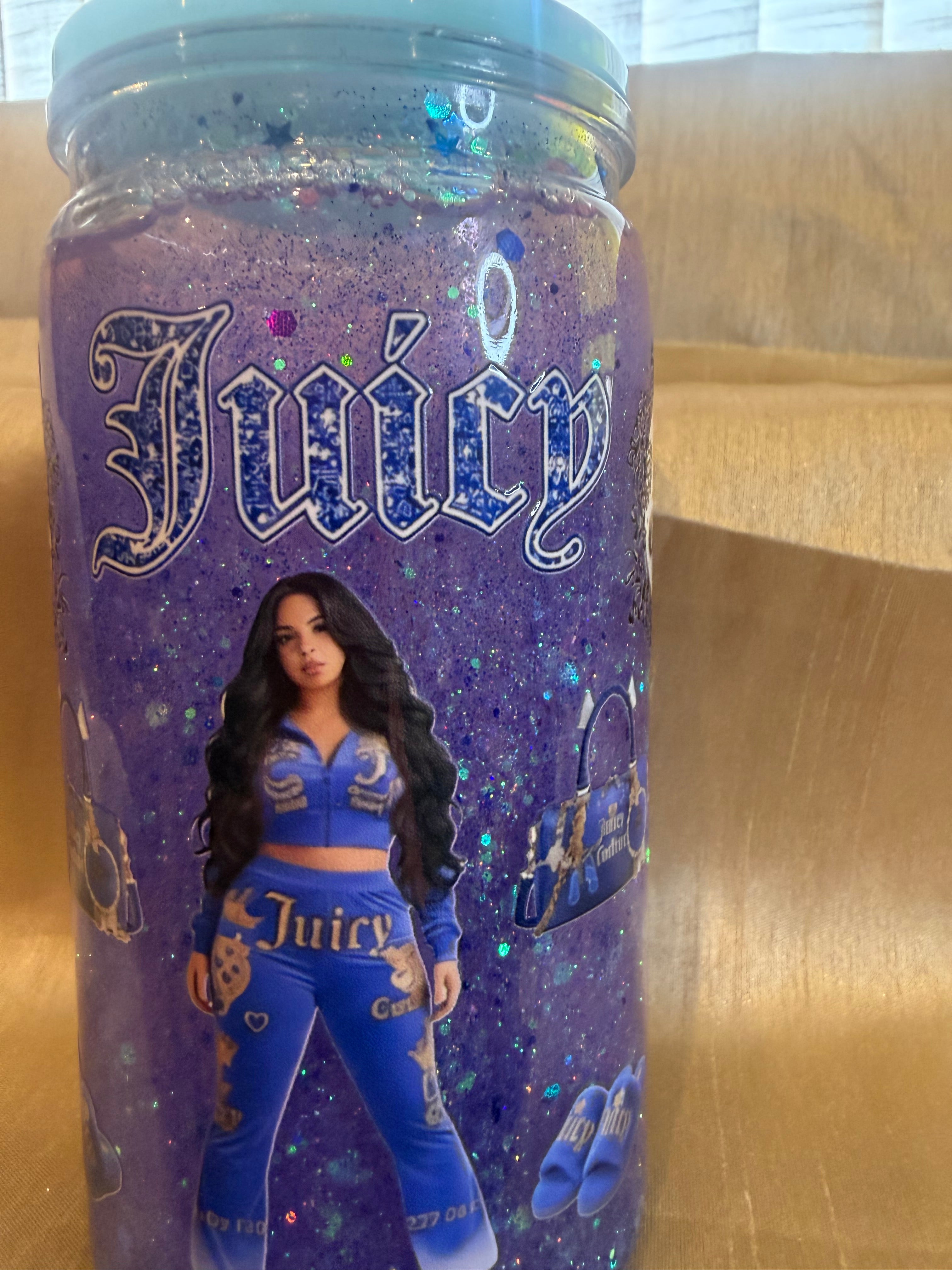 16oz juicy snow globe tumbler