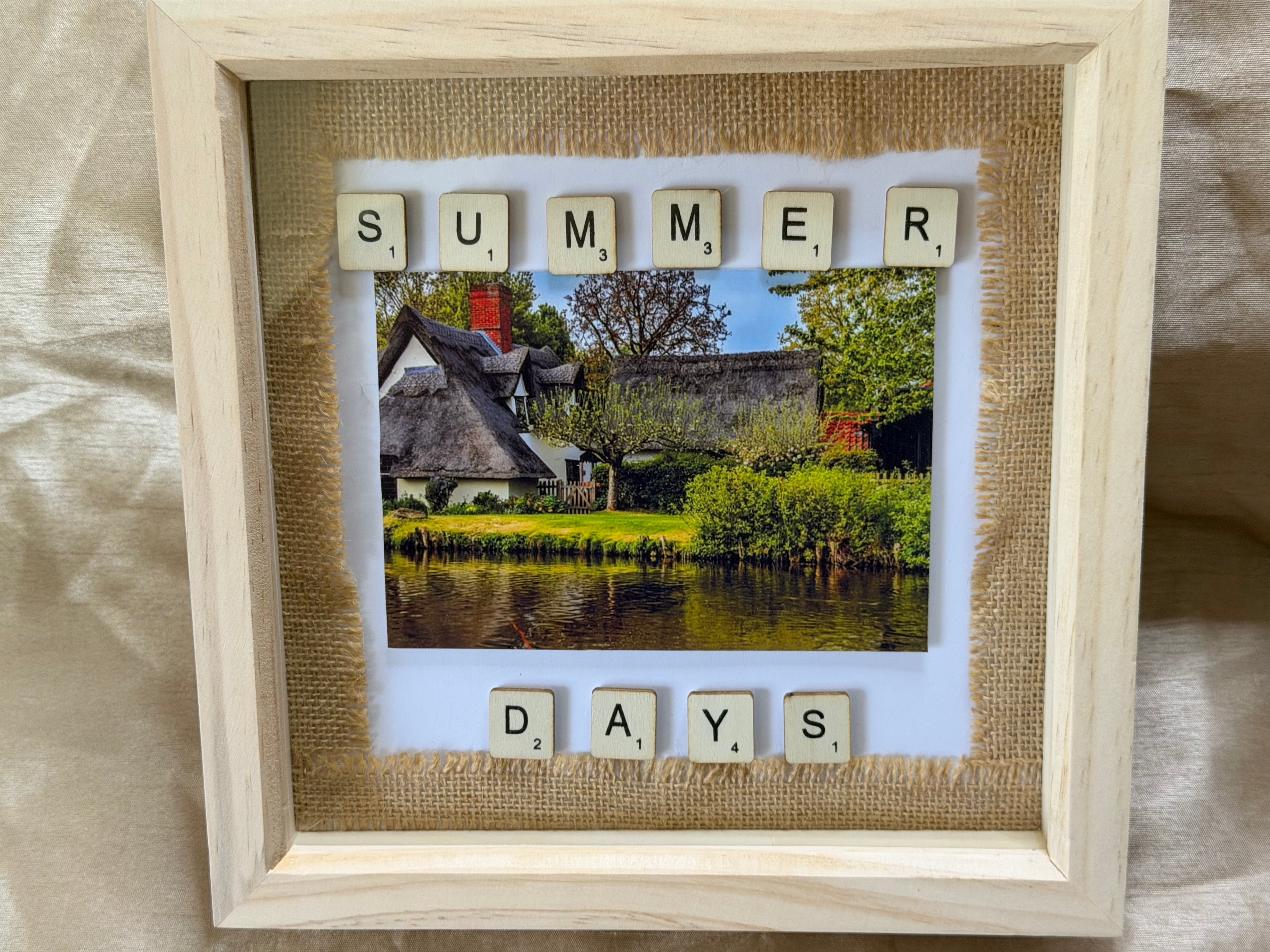 3d photo box  summer days photo