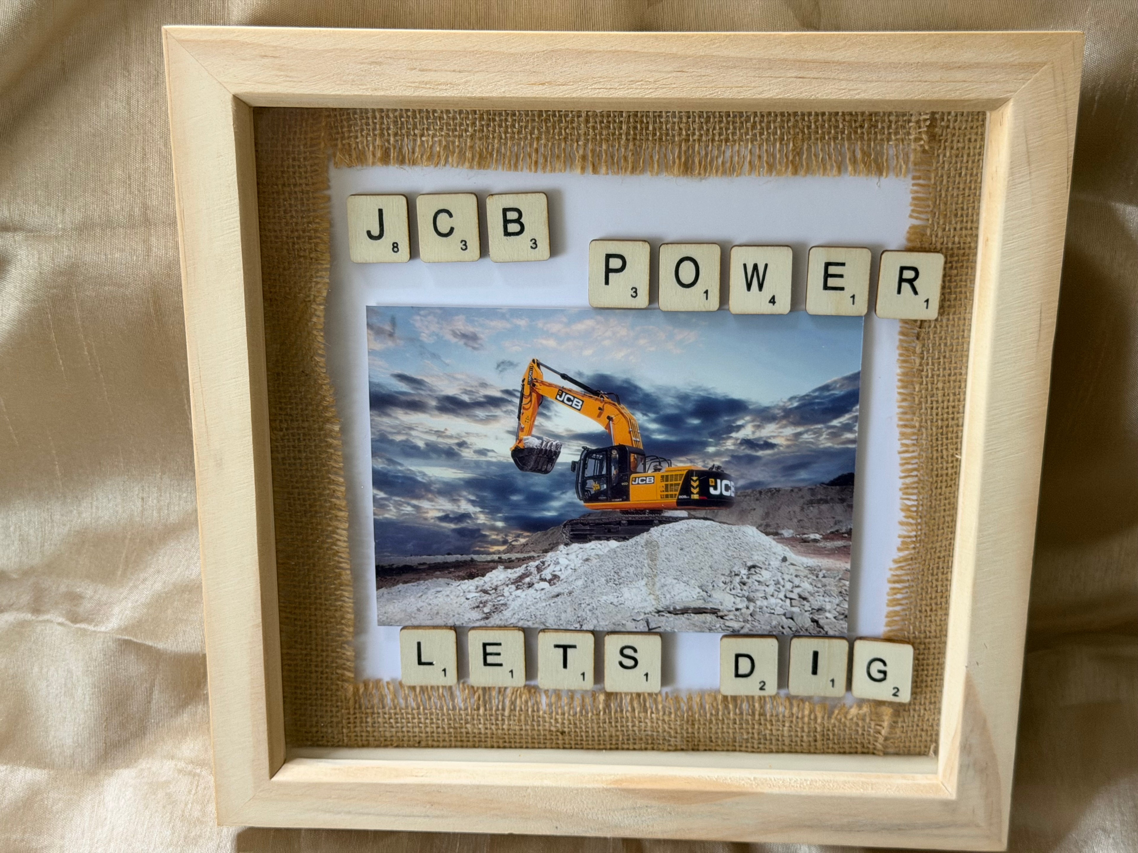 3d photo box  jcb digger