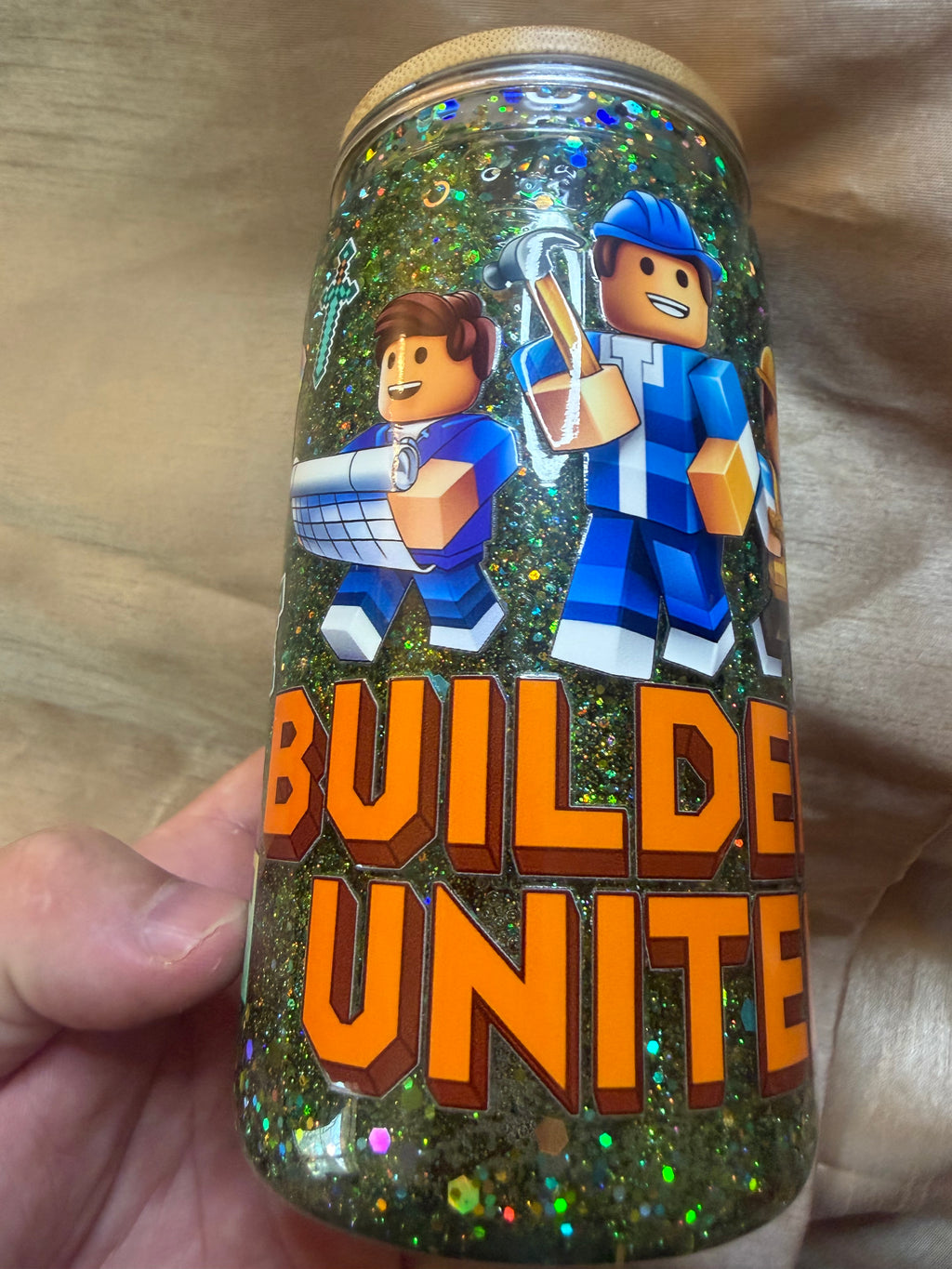 Minecraft building snow globe 16 Oztumbler