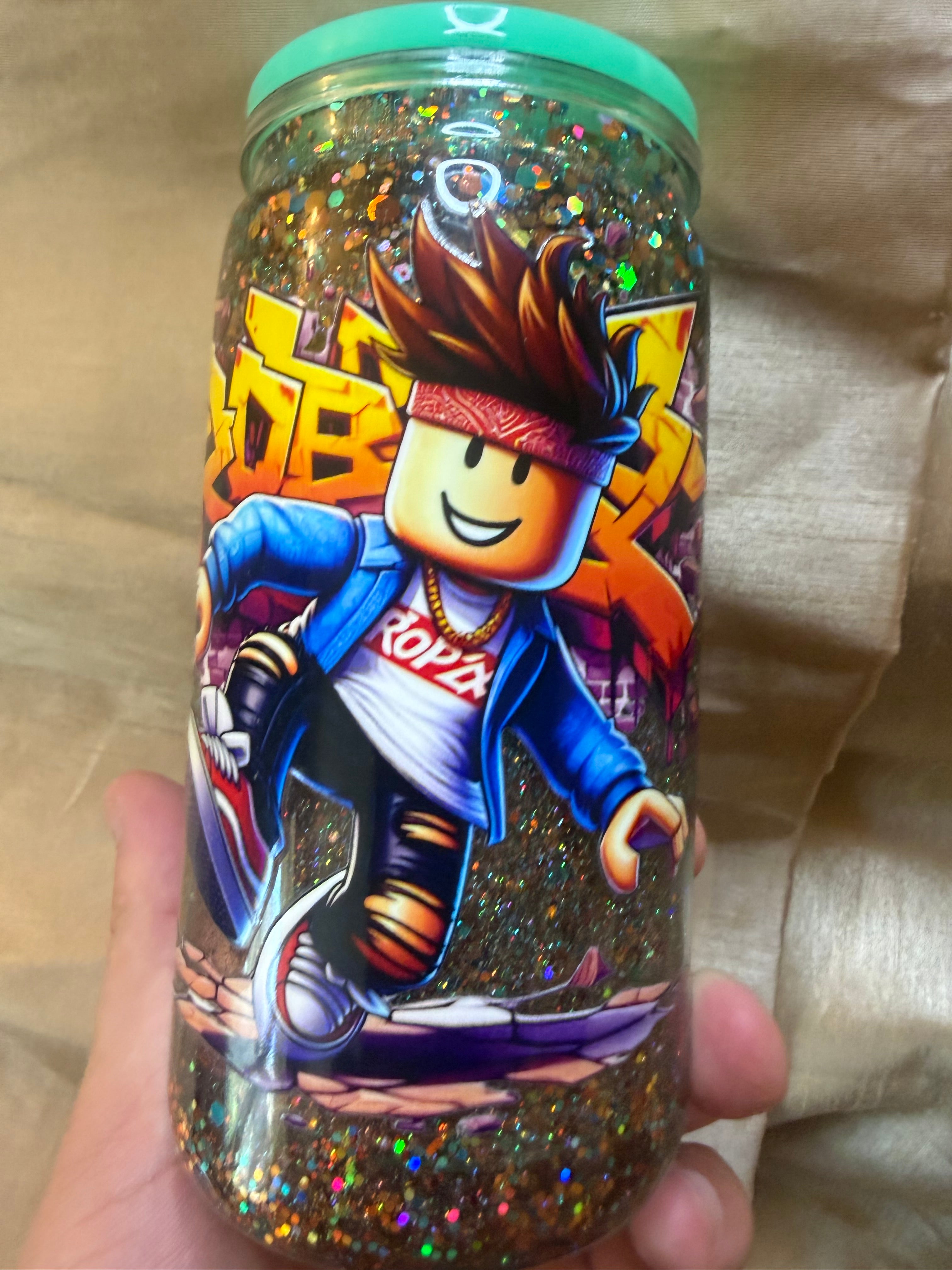 Roblox snow globe tumbler 16 oz
